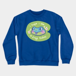 Hopeful Frogspotting Crewneck Sweatshirt